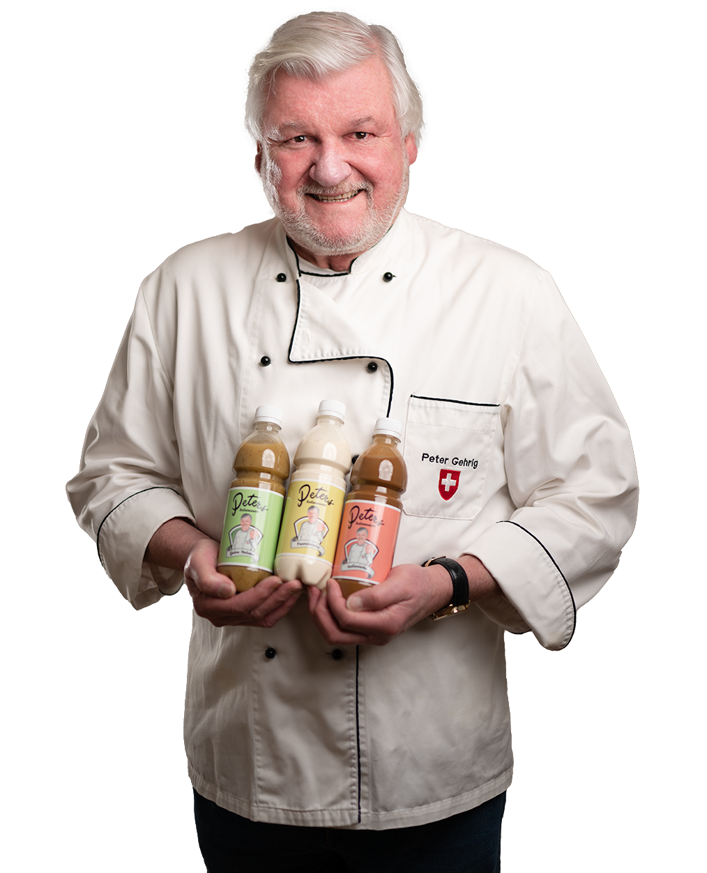 Peter Gehrig mit Peters Salatsaucen farbig freigestellt